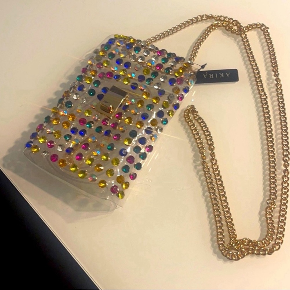 Akria Multicolor Gem Clutch